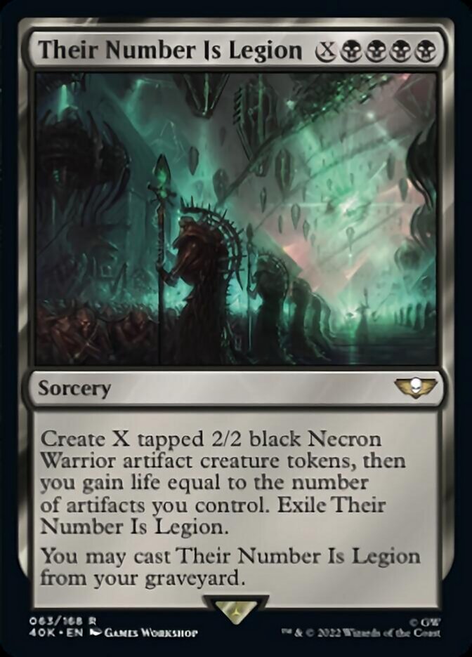 Their Number Is Legion (Surge Foil) [Warhammer 40,000] | Chromatic Games