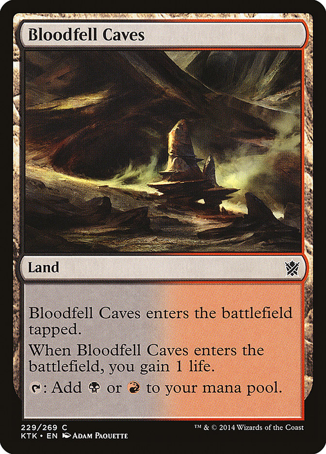 Bloodfell Caves [Khans of Tarkir] | Chromatic Games