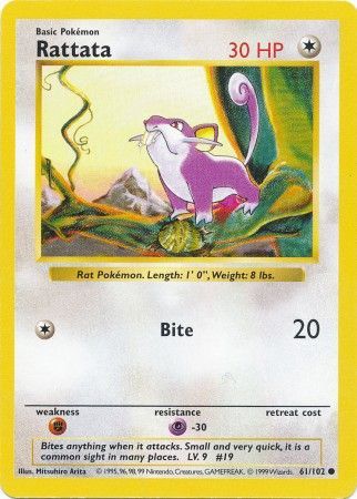 Rattata [Base Set (Shadowless)] | Chromatic Games