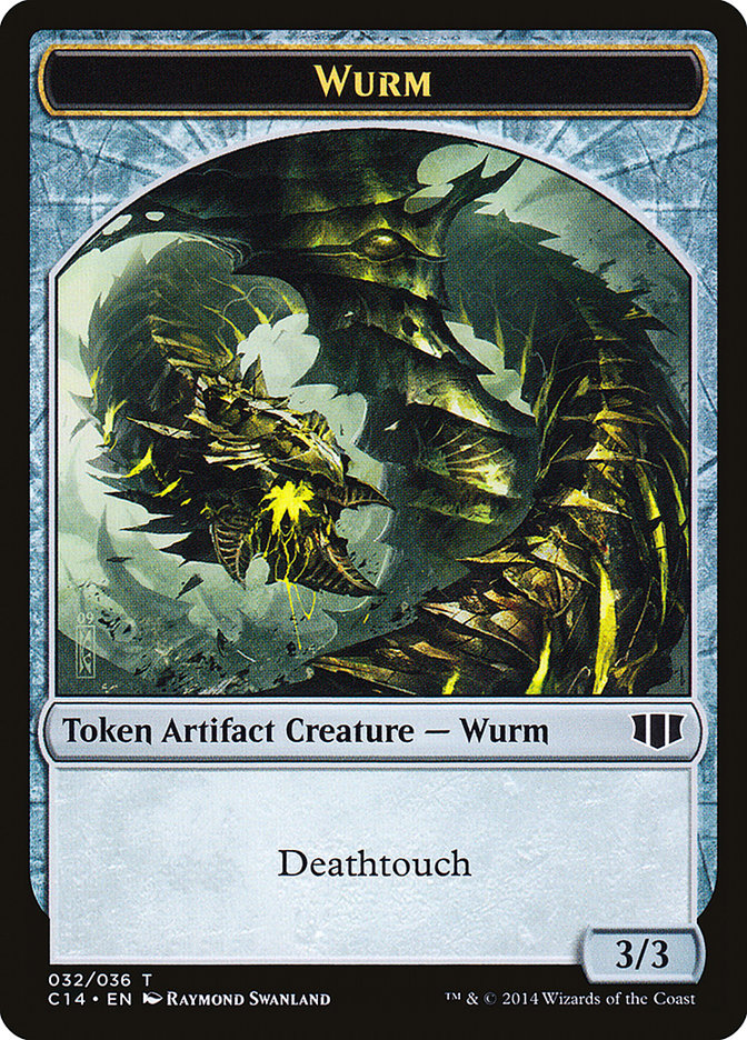 Wurm (032/036) // Goat Double-Sided Token [Commander 2014 Tokens] | Chromatic Games