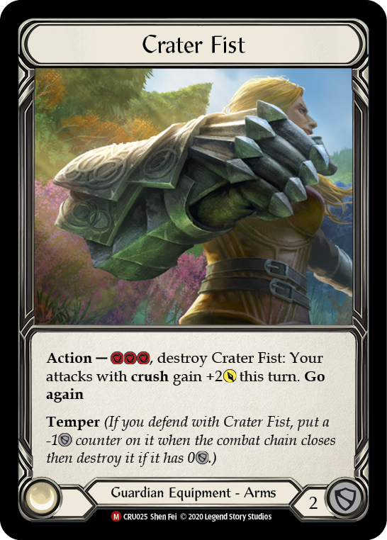 Crater Fist [CRU025] (Crucible of War)  1st Edition Cold Foil | Chromatic Games