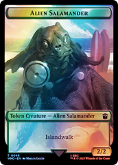 Dalek // Alien Salamander Double-Sided Token (Surge Foil) [Doctor Who Tokens] | Chromatic Games