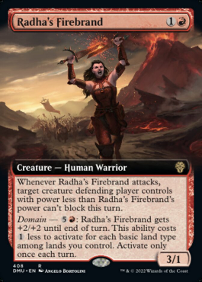 Radha's Firebrand (Extended Art) [Dominaria United] | Chromatic Games