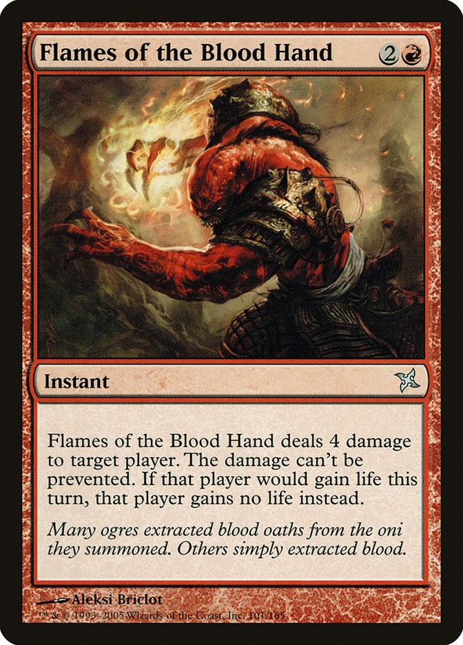 Flames of the Blood Hand [Betrayers of Kamigawa] | Chromatic Games