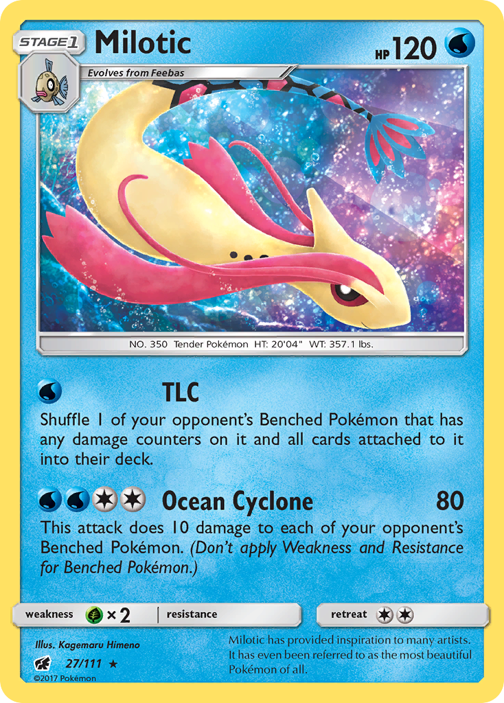 Milotic (27/111) [Sun & Moon: Crimson Invasion] | Chromatic Games