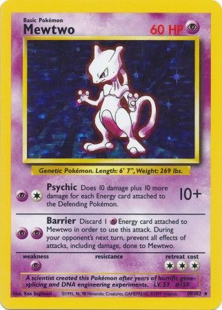 Mewtwo [Base Set] | Chromatic Games