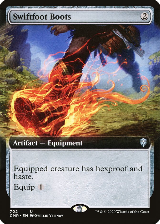 Swiftfoot Boots (Extended Art) [Commander Legends] | Chromatic Games