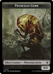 Spirit // Phyrexian Germ Double-Sided Token [Murders at Karlov Manor Commander Tokens] | Chromatic Games