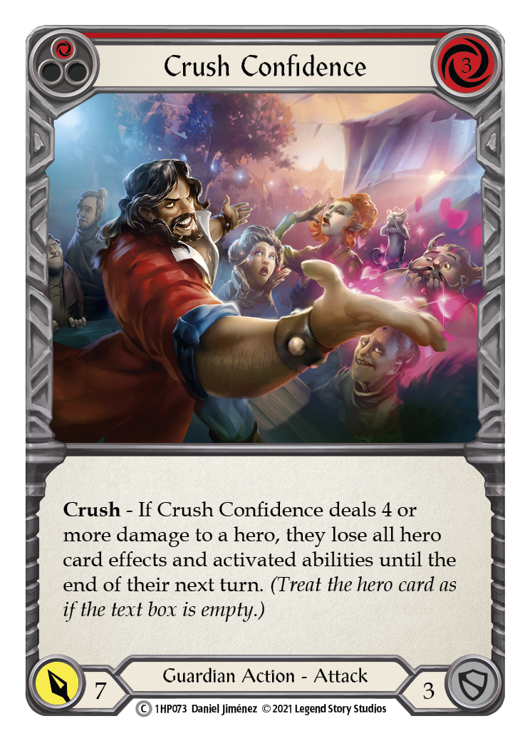 Crush Confidence (Red) [1HP073] (History Pack 1) | Chromatic Games