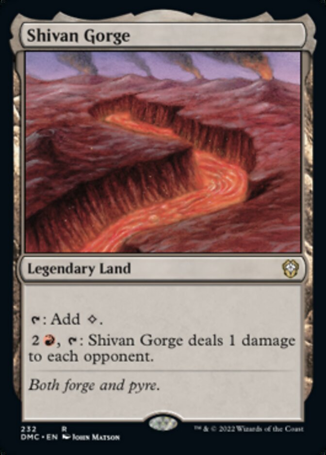 Shivan Gorge [Dominaria United Commander] | Chromatic Games