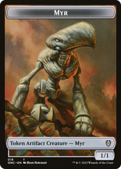 Myr // Thopter Double-Sided Token [Phyrexia: All Will Be One Commander Tokens] | Chromatic Games