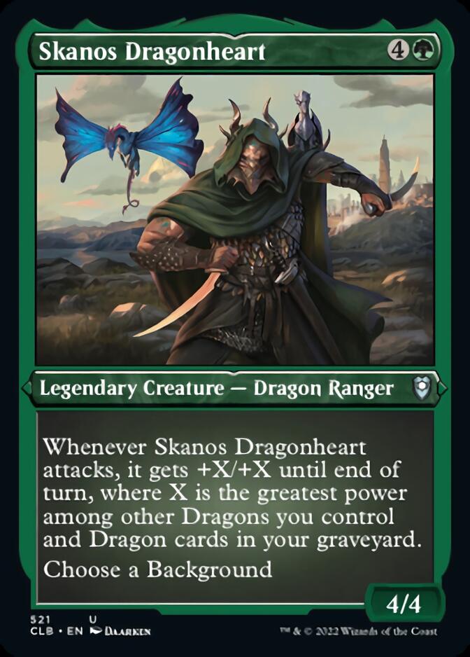 Skanos Dragonheart (Foil Etched) [Commander Legends: Battle for Baldur's Gate] | Chromatic Games