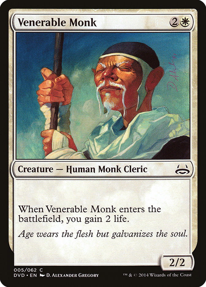 Venerable Monk (Divine vs. Demonic) [Duel Decks Anthology] | Chromatic Games