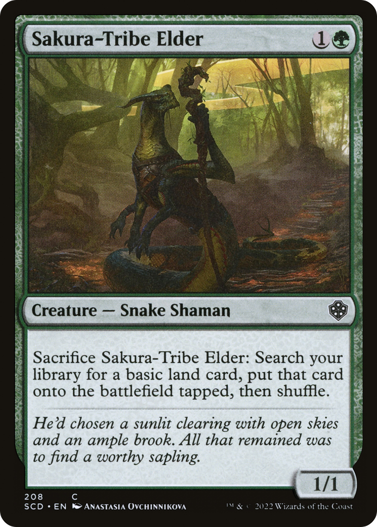 Sakura-Tribe Elder [Starter Commander Decks] | Chromatic Games