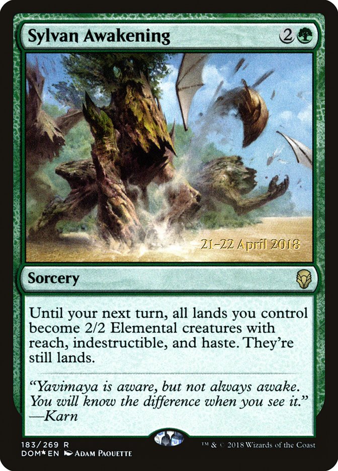 Sylvan Awakening [Dominaria Prerelease Promos] | Chromatic Games