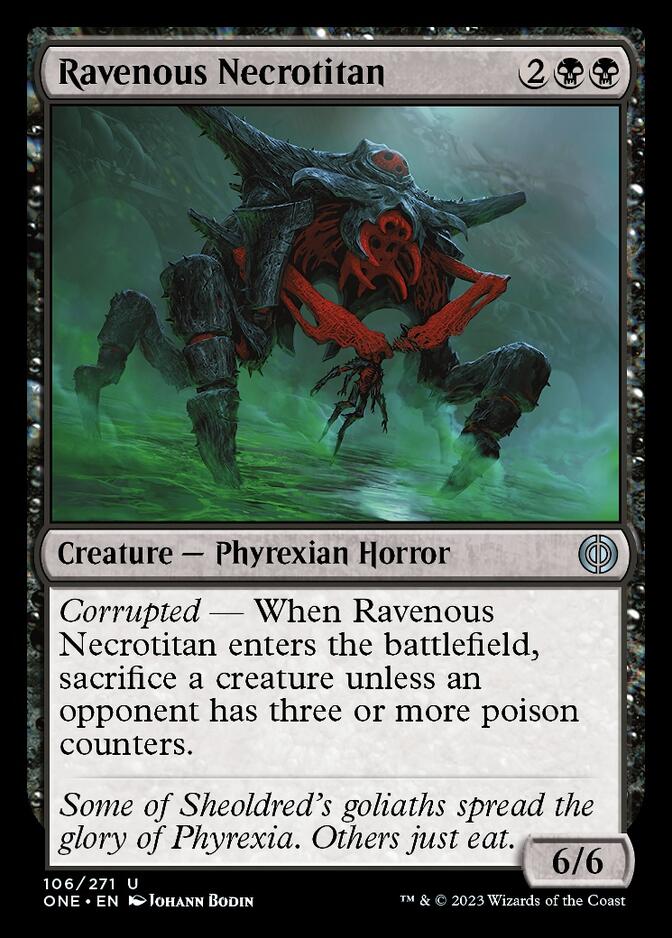 Ravenous Necrotitan [Phyrexia: All Will Be One] | Chromatic Games