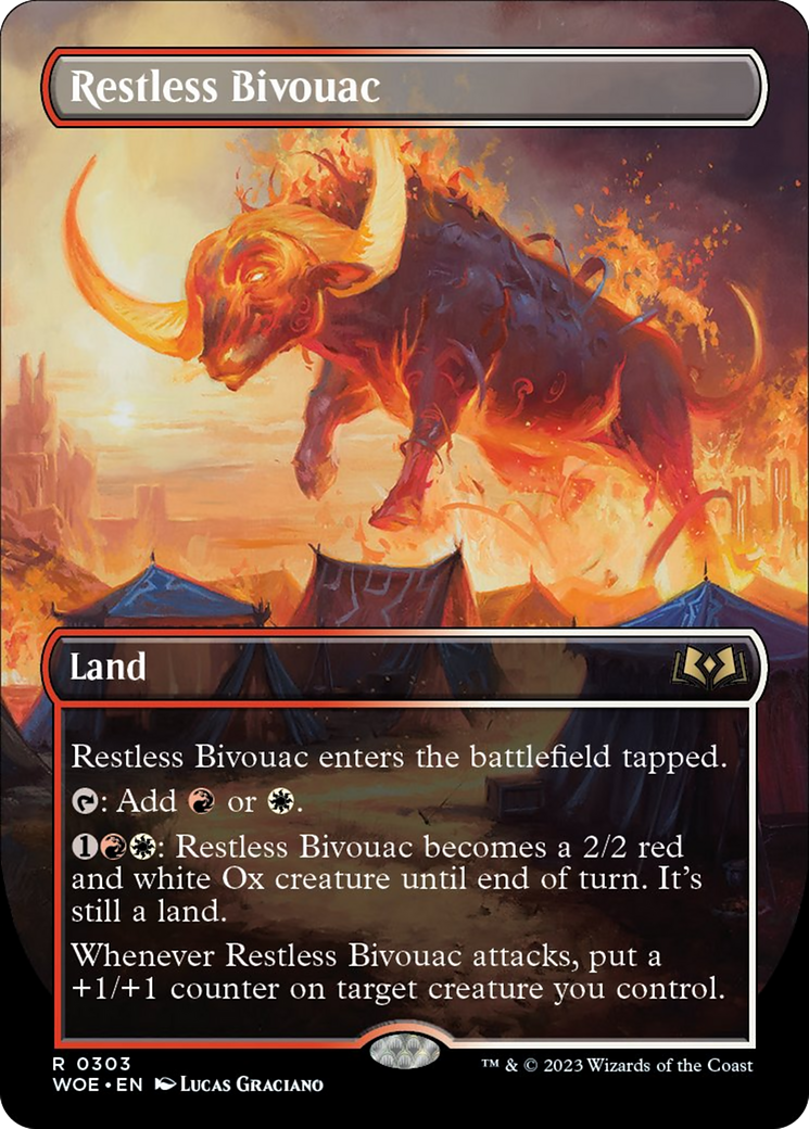 Restless Bivouac (Borderless Alternate Art) [Wilds of Eldraine] | Chromatic Games