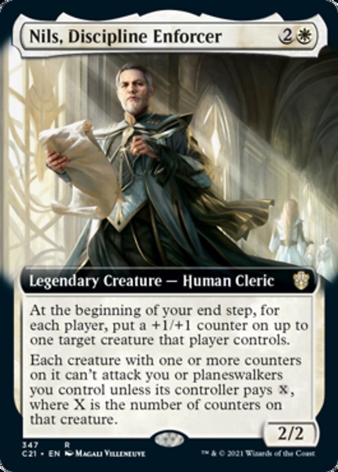 Nils, Discipline Enforcer (Extended Art) [Commander 2021] | Chromatic Games