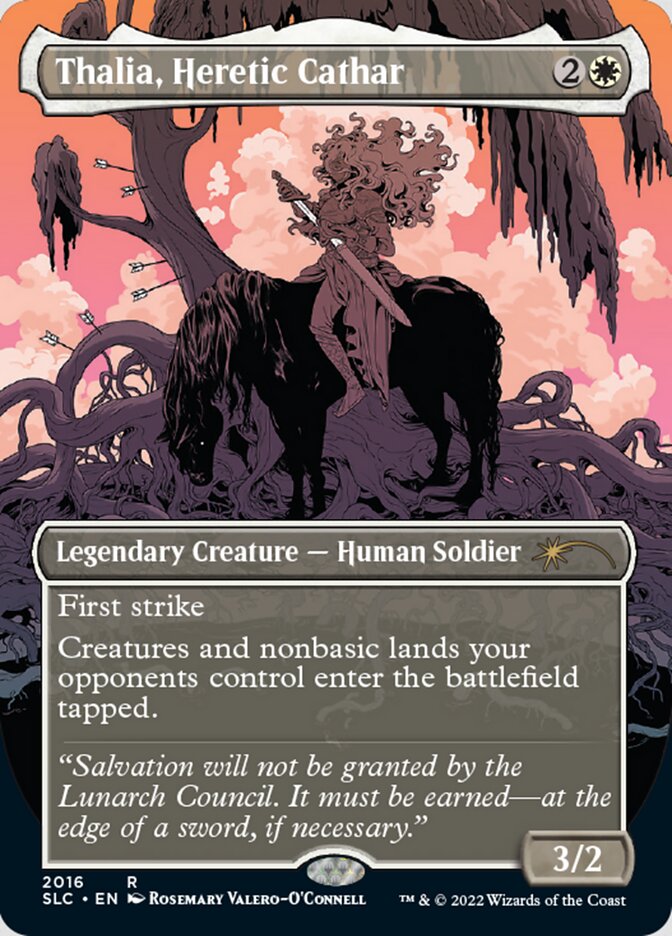 Thalia, Heretic Cathar (Borderless) [Secret Lair 30th Anniversary Countdown Kit] | Chromatic Games