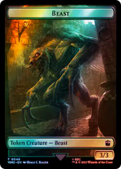 Copy // Beast Double-Sided Token (Surge Foil) [Doctor Who Tokens] | Chromatic Games