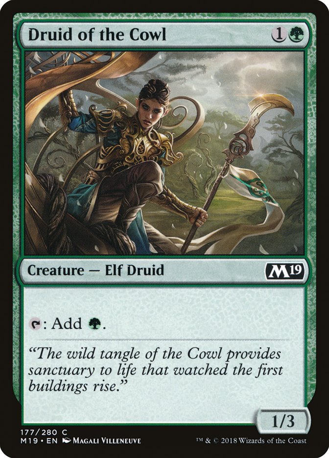 Druid of the Cowl [Core Set 2019] | Chromatic Games