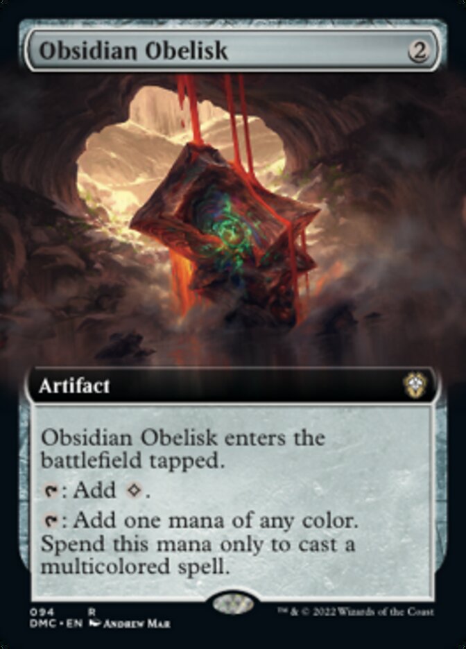 Obsidian Obelisk (Extended Art) [Dominaria United Commander] | Chromatic Games