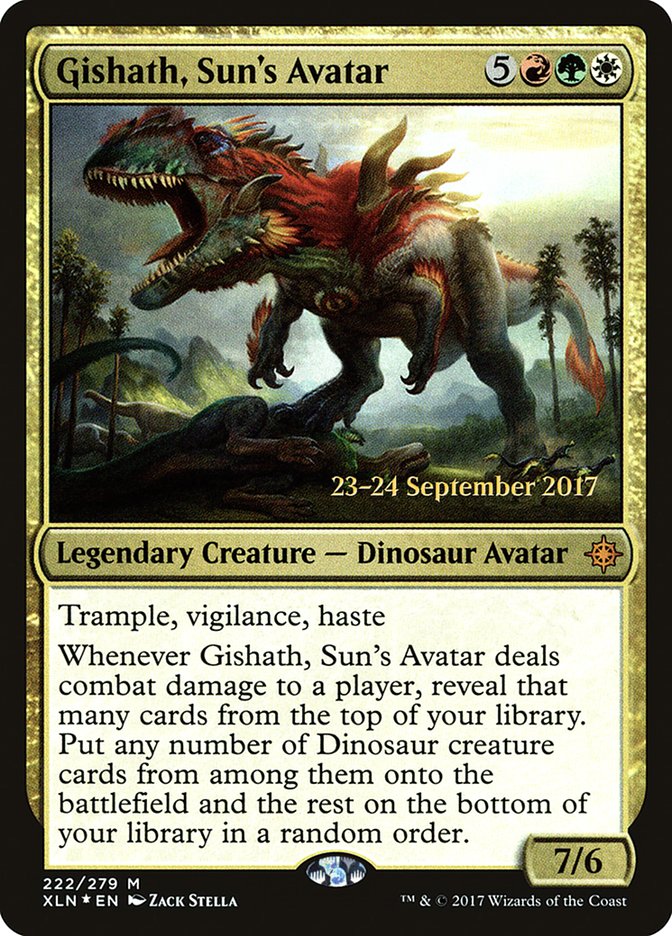 Gishath, Sun's Avatar [Ixalan Prerelease Promos] | Chromatic Games