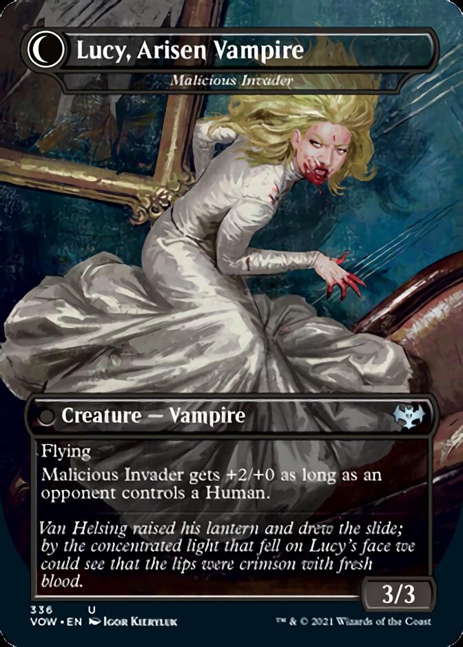 Innocent Traveler // Malicious Invader - Lucy Westenra // Lucy, Arisen Vampire [Innistrad: Crimson Vow] | Chromatic Games