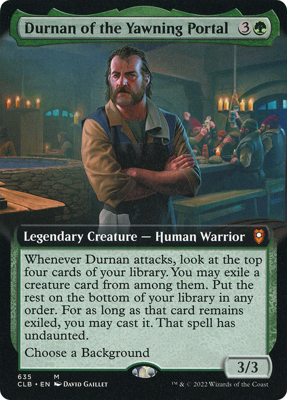 Durnan of the Yawning Portal (Extended Art) [Commander Legends: Battle for Baldur's Gate] | Chromatic Games