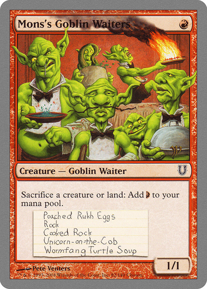 Mons's Goblin Waiters [Unhinged] | Chromatic Games