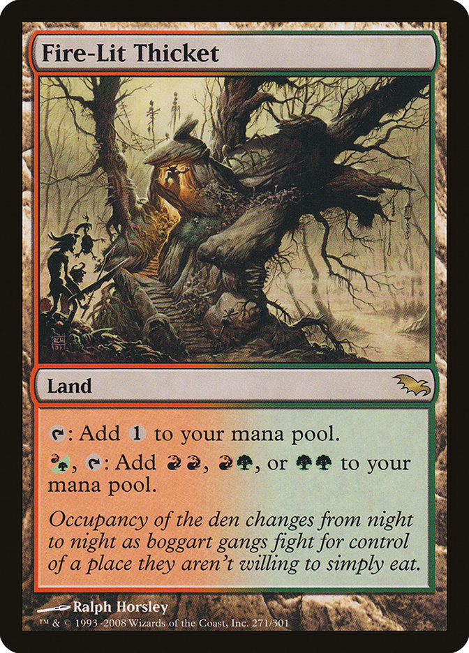 Fire-Lit Thicket [Shadowmoor] | Chromatic Games