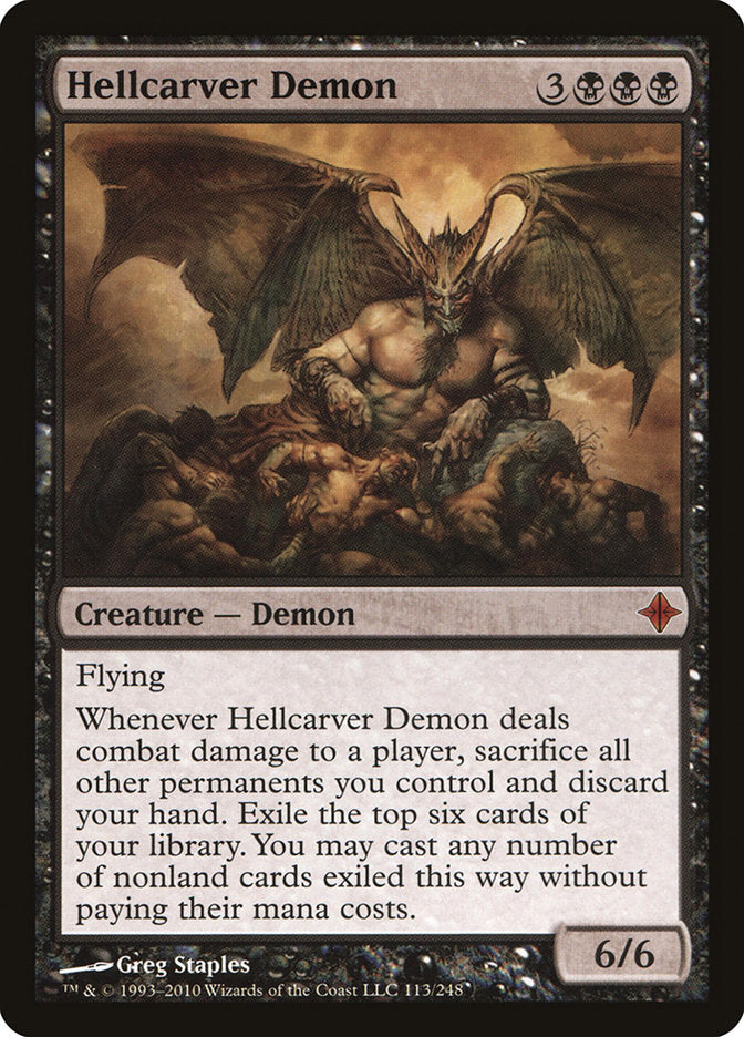 Hellcarver Demon [Rise of the Eldrazi] | Chromatic Games