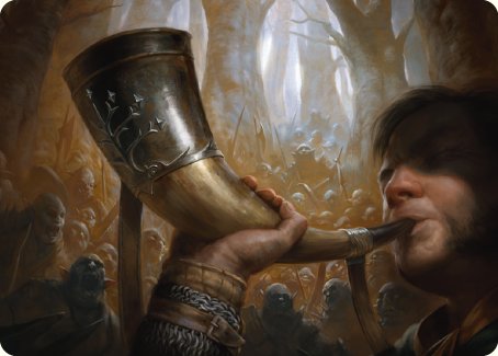 Horn of Gondor Art Card [The Lord of the Rings: Tales of Middle-earth Art Series] | Chromatic Games