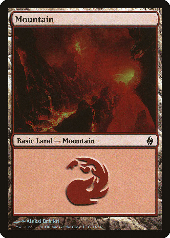 Mountain (33) [Premium Deck Series: Fire and Lightning] | Chromatic Games