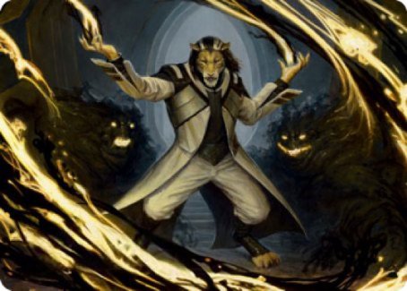 Leonin Lightscribe Art Card [Strixhaven: School of Mages Art Series] | Chromatic Games