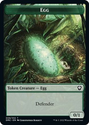 Snake // Egg Double-Sided Token [Dominaria United Commander Tokens] | Chromatic Games