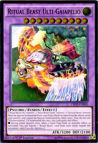 Ritual Beast Ulti-Gaiapelio (UTR) [CROS-EN045] Ultimate Rare | Chromatic Games