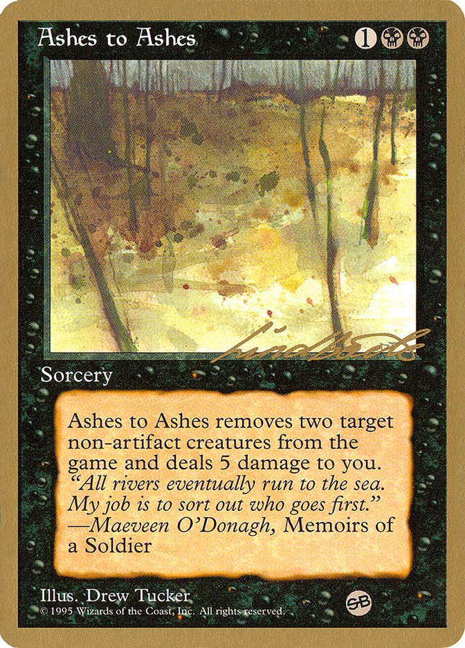 Ashes to Ashes (Leon Lindback) (SB) [Pro Tour Collector Set] | Chromatic Games