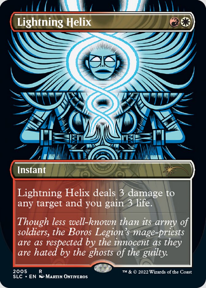 Lightning Helix (Borderless) [Secret Lair 30th Anniversary Countdown Kit] | Chromatic Games
