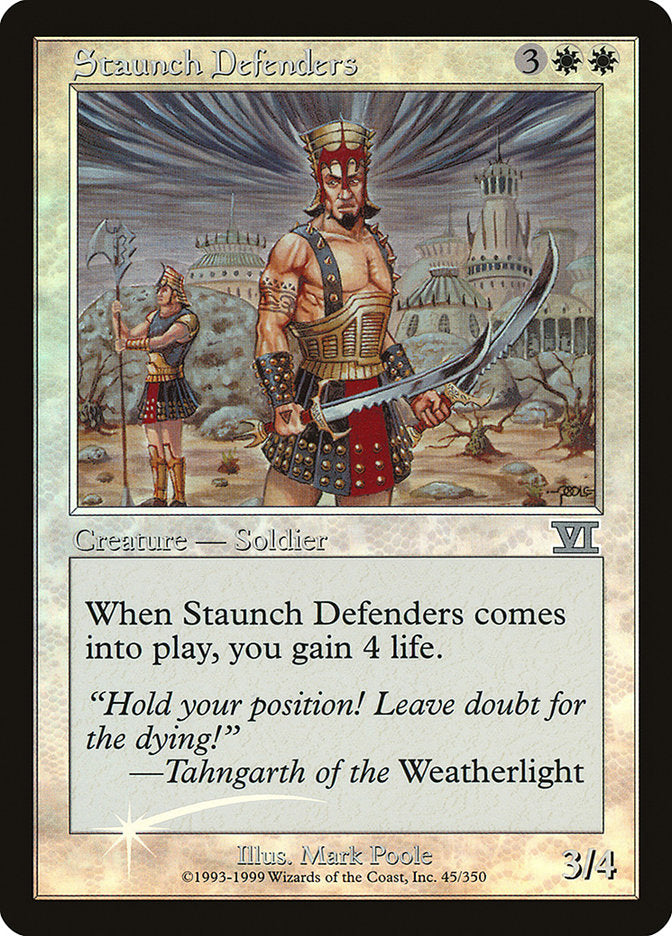 Staunch Defenders [Friday Night Magic 2000] | Chromatic Games