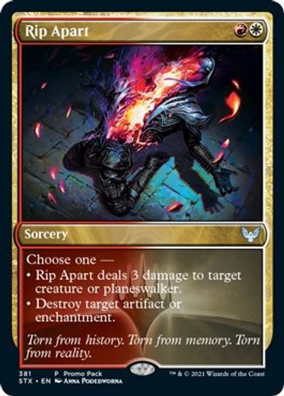 Rip Apart (Promo Pack) [Strixhaven: School of Mages Promos] | Chromatic Games