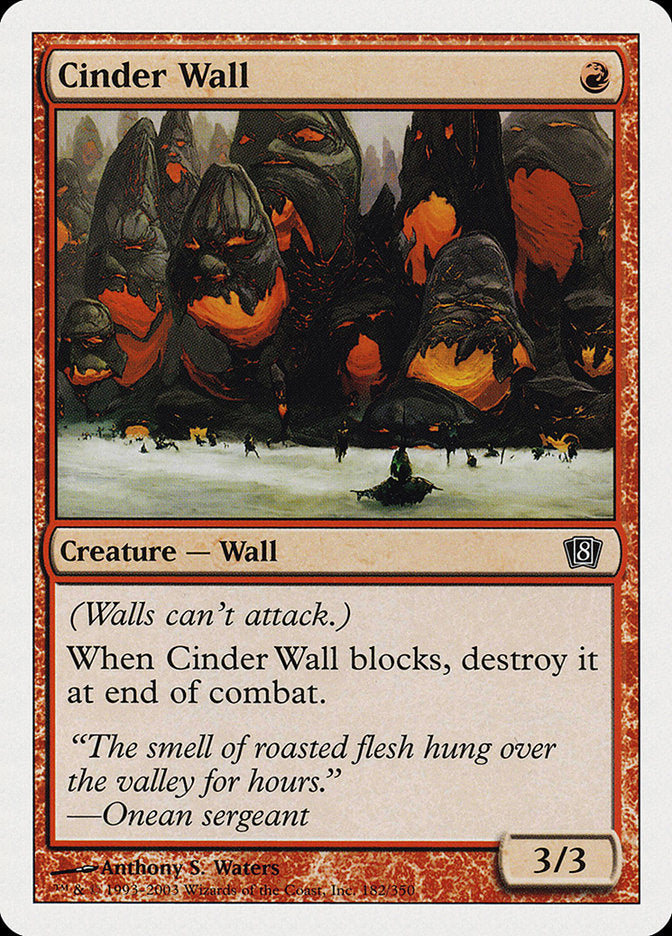 Cinder Wall [Eighth Edition] | Chromatic Games