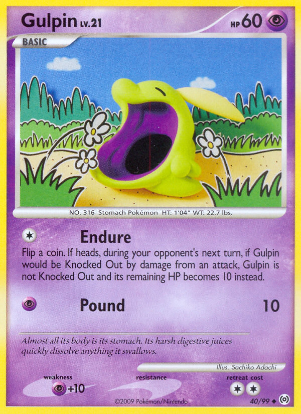 Gulpin (40/99) [Platinum: Arceus] | Chromatic Games