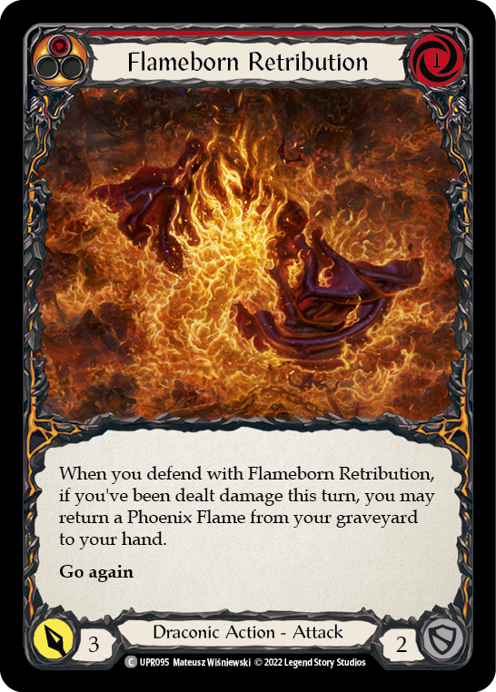 Flameborn Retribution [UPR095] (Uprising)  Rainbow Foil | Chromatic Games