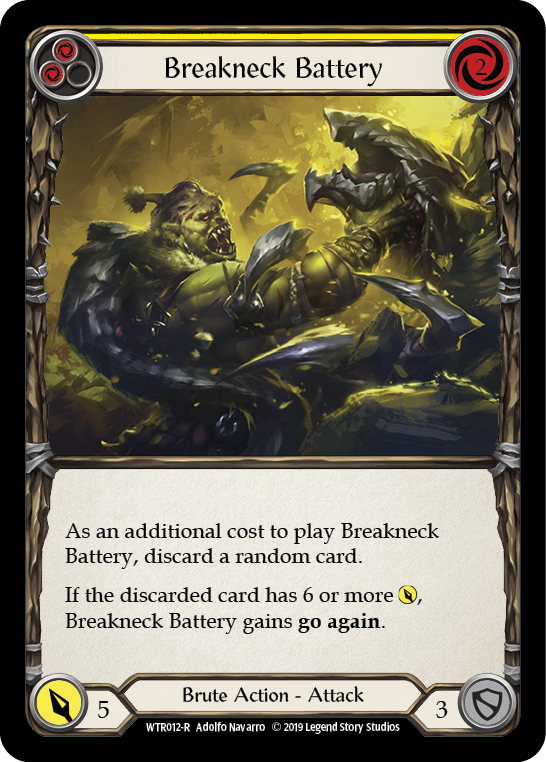 Breakneck Battery (Yellow) [WTR012-R] (Welcome to Rathe)  Alpha Print Normal | Chromatic Games