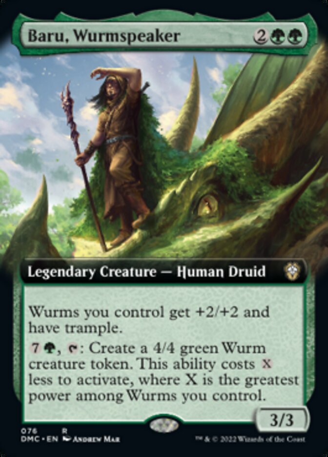 Baru, Wurmspeaker (Extended Art) [Dominaria United Commander] | Chromatic Games