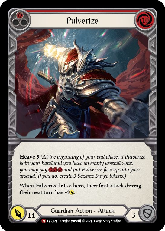 Pulverize [EVR021] (Everfest)  1st Edition Rainbow Foil | Chromatic Games