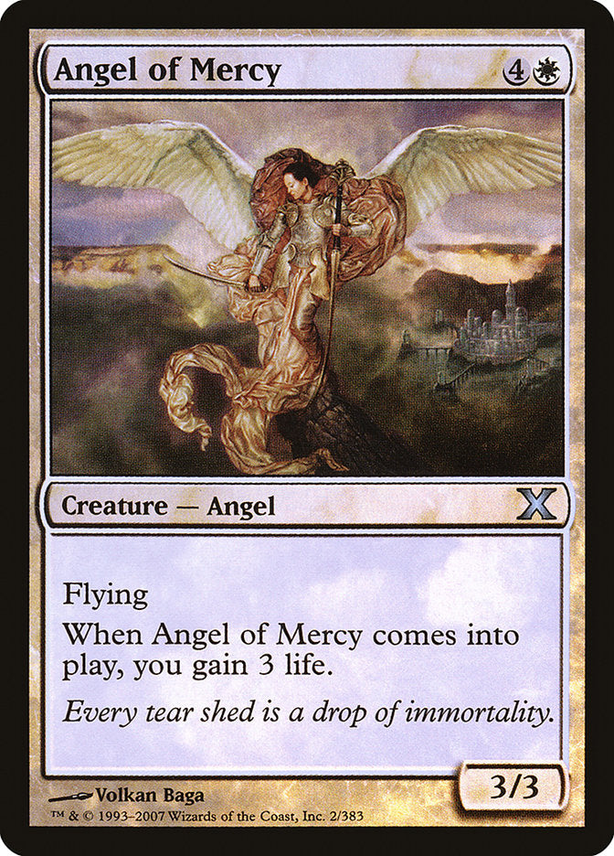 Angel of Mercy (Premium Foil) [Tenth Edition] | Chromatic Games