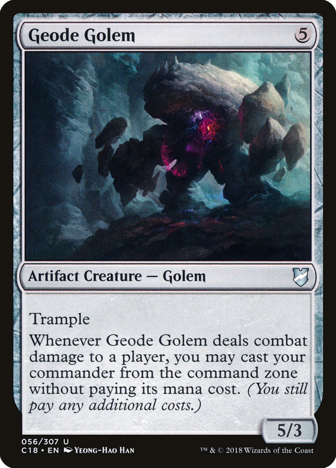 Geode Golem [Commander 2018] | Chromatic Games