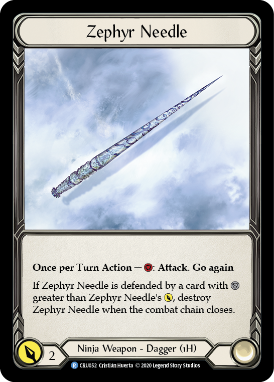 Zephyr Needle [CRU052] (Crucible of War)  1st Edition Normal | Chromatic Games